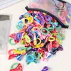 Explosões de Comércio Exterior Anel de Cabelo Laço Infantil Acessórios de Cabelo Meninas Não Prendem o Cabelo Meninas Colorido Headwear de Destaque Alta Elasticidade