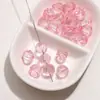 Cuentas de Vidrio Transparentes Acanaladas Hechas a Mano DIY Pulseras Collares Estilo Antiguo Cuentas de Hilo Accesorios de Joyería Materiales Venta al por Mayor