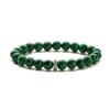 Pulsera Pareja Ojo de Tigre Orquídea Blanca Ágata Negra Mate Pulsera Piedra Mapa Flash Negro Exclusivamente Transfronterizo de Amazon