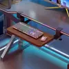 Bandeja para Teclado de Sala de E-Sports Estante de Almacenamiento Deslizante para Escritorio Soporte de Apoyo para Codos para Escritorio de Oficina Tablero de Extensión para Dormitorio