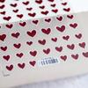 Hierro Nueva Tecnología 5D Fresco Calcomanía de Arte de Uñas Delgada Penetración Relieve Adhesivo Calcomanía de Uñas Joyería de Uñas Que Corazón TS427