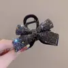 Brilho Estelar Laço Grande Pinça Shark Clip Acessórios de Cabelo de Alta Qualidade Grampo de Cabelo Parte de Trás da Cabeça Pinça de Cabelo Adorno de Cabelo