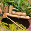 Fonte de água de bambu, prateleira para aquário com circulação de água, filtro para aquário, calha com pedra de oxigenação, concha de água de bambu, colher de água, gerador de névoa