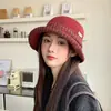 Nuevo sombrero para mujer para otoño e invierno, moderno, casual, sombrero tipo cubo versátil, estilo coreano, elegante, cálido, adecuado para viajes al aire libre, sombrero de pescador al por mayor
