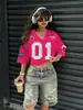 Atuendo de chica guapa, superventas coleccionable, secado rápido, transpirable, diseño de nicho, dropshipping disponible, moda 2026, transfronterizo, lavable, número estampado, no