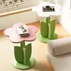 Mesa Auxiliar Pequeña con Forma de Pétalo de Moda para Uso en el Hogar, Mesa de Noche Simple Moderna para Dormitorio, Mesa Auxiliar con Forma de Nube para Sala de Estar y Balcón, Mesa de Esquina
