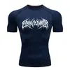 Camiseta de Manga Corta de Compresión de Secado Rápido para Hombre Teum Export Y2K Capa Base para Correr Ropa de Entrenamiento para Gimnasio Body