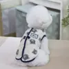 Ropa para Mascotas Ropa para Perros Teddy Bichon Otoño Invierno Nueva Ropa para Mascotas 26 Apertura Trasera Botón Oso Dos Patas Ropa de Polar