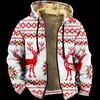 Ropa de Invierno Gruesa con Forro Polar Transfronteriza Chaqueta de Algodón Acolchada Gruesa de Doble Capa Interior con Santa Cremallera Bolsillo con Cremallera Chaqueta Cálida Acolchada de Algodón
