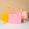Bolsa de Fieltro Casual, Bolsa de Regalo Publicitaria de Almacenamiento Personalizada, Bolsa de Hombro Versátil para Compras, Bolsa de Fieltro para Viajes Diarios