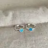 Pendientes Minimalistas de Alta Gama con Flor de Esmalte de Colores para Mujer, Vintage Lujo Ligero Moda Tendencia Versátiles para el Día a Día