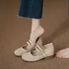 Sapatos Femininos Aumentadores de Altura da Nova Temporada: Sapatos Mary Jane com Tiras Cruzadas estilo Birkenstock e Salto Grosso para Mulheres Baixas, Confortáveis para os Pés