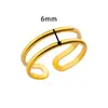 Tendencia Nueva Transfronteriza Anillo Ancho de Acero Inoxidable con Textura Geométrica para Hombres y Mujeres Irregular Acero de Titanio Anillo de Lujo de Gama Alta