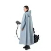 Impermeable para adultos, hombres y mujeres, estilo largo, a prueba de lluvia, con partes separadas para personas y vehículos, poncho de lluvia de una sola pieza, engrosado e impermeable para andar en bicicleta eléctrica