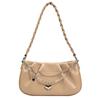 Bolso de mano para mujer 2023 diseño elegante plisado nube bolso de mujer correa de hombro tejida bolso de mano pequeño fresco cadena de amor