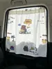 Cortina Parasol para Coche Y Estilo Ins Patrón Fresco de Gofre Cortina Parasol para Coche con Ventosas para Protección Solar Interior y Aislamiento Térmico para Niños