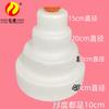Modelo de Bolo Cilíndrico de Espuma Bolo Falso de Fondant para Prática de Decoração e Cobertura Molde Sólido Branco para Assar