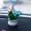 [Terminado] Adornos de coche de escritorio en maceta pequeños y lindos Regalo para el Día del Maestro ramo mini hecho a mano con palito retorcido