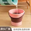 Balde de Água para Dormitório Estudantil Balde de Água para Lavagem de Carro ao Ar Livre Balde Dobrável de Viagem para Pesca Balde para Lavagem de Pincéis de Desenho Atacado