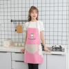 Los fabricantes de delantales pueden enviar delantales de cintura sin mangas impermeables para cocina con diseño de dibujos animados, engrosados, de color sólido, para secarse las manos, para cocinar, de regalo