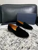 Mocasines de gamuza para hombre, punta redonda, estilo slip-on, adecuados para uso de negocios y casual