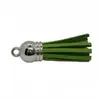Nuevo Colgante de Borla de Terciopelo Coreano de 3 cm Fleco de Mini Borla Accesorios DIY Hechos a Mano Borla Galvanizada