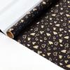 Amazon Novo Estilo Papel de Embrulho Tamanho Grande Preto Ouro Papel de Presente Dia dos Namorados Embalagem de Brinquedo de Presente de Aniversário