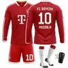 2627 Camiseta de Manga Larga Kit de Fútbol 10 Musiala 9 Kane Deportes Bayern Número de Casa 17 Camiseta Olise