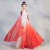 Traje de Performance Guzheng para Meninas Estilo Chinês Novo Modelo 2026 Vestido de Cor Gradiente para Coro de Performance Pipa Infantil