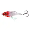 Cebo señuelo de lentejuelas para lance ultra largo, vibratorio y hundible con sonajero de perlas, cebo de anzuelo simple para todas las capas de natación, adecuado para la pesca de lubina en agua salada y dulce