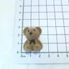 Flocado Furo Vertical Urso Multicor DIY Artesanal Cola de Creme Acessórios para Capa de Celular Brincos Corrente para Celular Materiais Coloridos