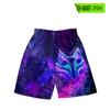 Pantalones cortos de playa para vacaciones con estampado digital 3D FOX Fantasy, pantalones cortos casuales de moda para pareja, ropa de verano para exteriores para mujer