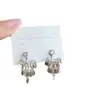 Pendientes de Borla con Disco de Circonita y Aguja de Plata, Estilo Fresco, Pendientes Versátiles, Pendientes de Nicho de Moda y Gama Alta al por Mayor