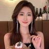 Internet celebrity sense Coreia do Sul borla brincos feminino ins estilo personalidade temperamento ear studs orelha jóias atacado