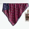 2026 Nuevo Primavera, Otoño, Invierno Cálido Bufanda Cuadrada de 90cm Bufanda Floral Estilo Coreano Calentador de Cuello de Terciopelo Chal para Mujer