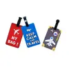 Venta caliente transfronteriza etiqueta de equipaje de avión de PVC traje etiqueta de identificación de equipaje de viaje bolsa anti-señal equivocada al por mayor