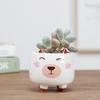(Atacado Pequeno) Cerâmica de Temperatura Média Estilo Simples Escandinavo Animal Fofo Pintado à Mão Vaso de Flores Decoração de Casa Ornamentos