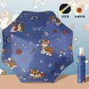 Sombrilla Paraguas de Doble Uso de Astronauta Espacial, Paraguas Automático Plegable para Mujer, Gama Alta, Protección UV, Protección Solar
