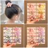Versão coreana da corda de cabelo de elástico de meninas bonitas de cabelo de meninas bonitas de flor não machuca o cabelo corda de cabelo bom elástico