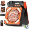 Nuevo ventilador para acampar al aire libre, ligero, de alta potencia eólica, de larga duración, recargable, para pesca nocturna, ventilador portátil colgante para campamento.