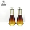 Botella de Aceite Esencial de Vidrio de Alta Gama de 50 ml con Gotero y Tapa de Antena, Se Puede Usar para Galvanoplastia, Botella Vacía Gruesa para Cuidado de la Piel de 30 ml