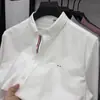 Camisa Masculina de Algodão Puro Transfronteiriça, Camisa Masculina Simples de Cor Sólida em Têxtil Oxford de Manga Longa, Top para Primavera e Outono, Camisa que Não Amassa