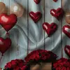 Tela de Fondo Transfronteriza Nueva para el Día de San Valentín 2026 para Decoración de Citas de Parejas, Tela Colgante para Habitación y Arreglo Exterior, Tela Colgante para Banner