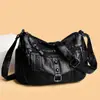Bolso de mujer transfronterizo nuevo, bolso de hombro y bandolera de piel suave, moderno y versátil, adecuado para madres de mediana edad, gran capacidad, bolso tote multicapa