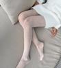 Meias Pretas e Brancas de Coraçãozinho Doce e Charmoso da Moda Novo Estilo Leggings de Seda Fio a Fio Resistentes a Puxões Moda