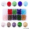 Promoção quente 4-10mm contas de roda de vidro contas planas de cristal conjunto acessórios para joias feitas à mão diy materiais caseiros