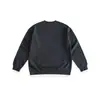 Sudadera Maminqin Estilo Preppy Retro Americano con Rayas Horizontales Estampadas en la Espalda, Sudadera de Manga Larga Pullover Cuello Redondo para Hombres y Mujeres