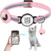 Collar Anti-pérdida para Gatos Nuevo Transfronterizo Localizador Inteligente de Código QR para Mascotas Cubierta Protectora para Collar de Gato Airtag en stock