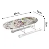 Estante de planchado plegable para mangas, tabla de planchar, accesorios para tabla de planchar, panel pequeño portátil para planchar mangas, nuevo paño plateado antiquemaduras