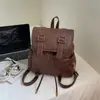 Mochila Casual de Grande Capacidade Estilo Coreano para Mulheres 2025 Nova Mochila Escolar para Estudantes Estilo Universitário Simples e Fashionável Mochila de Viagem